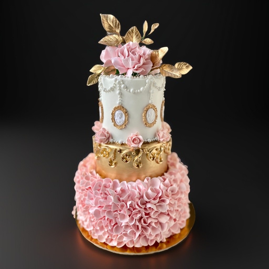 Торт из полимерной глины (45 см высота). 