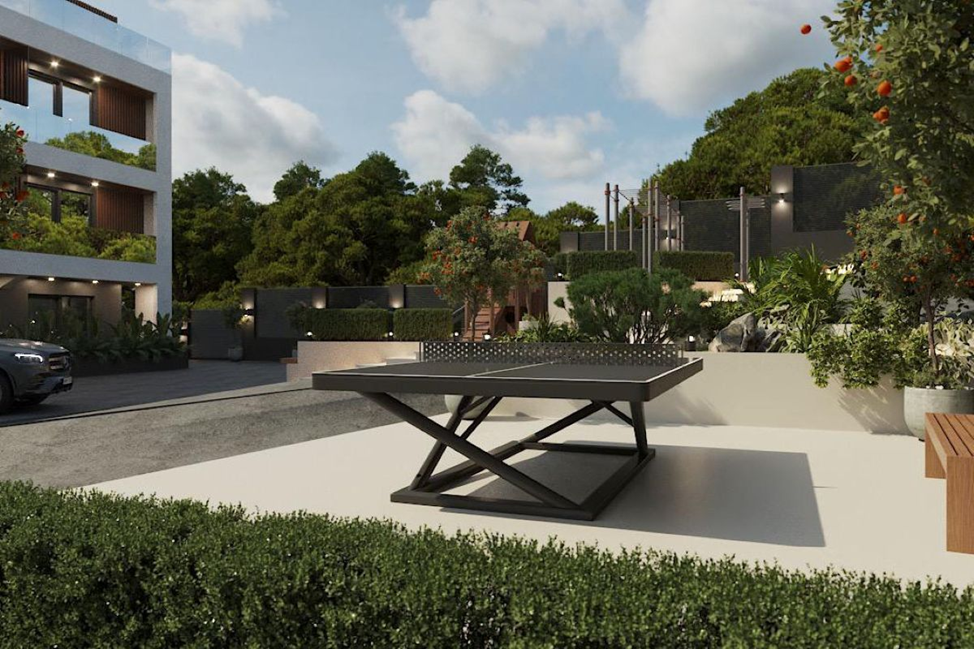 Внутренний дворик бутик отеля Мондриан