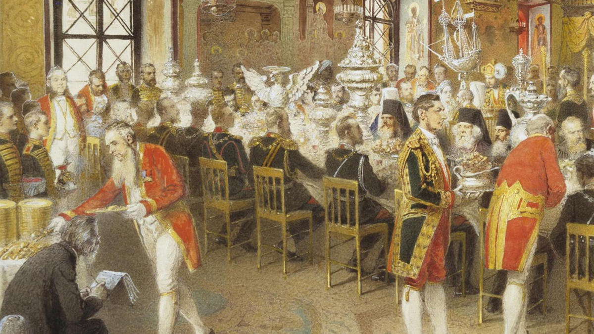 Зичи М. А. Торжественный обед в Грановитой палате 1883 (с) Эрмитаж