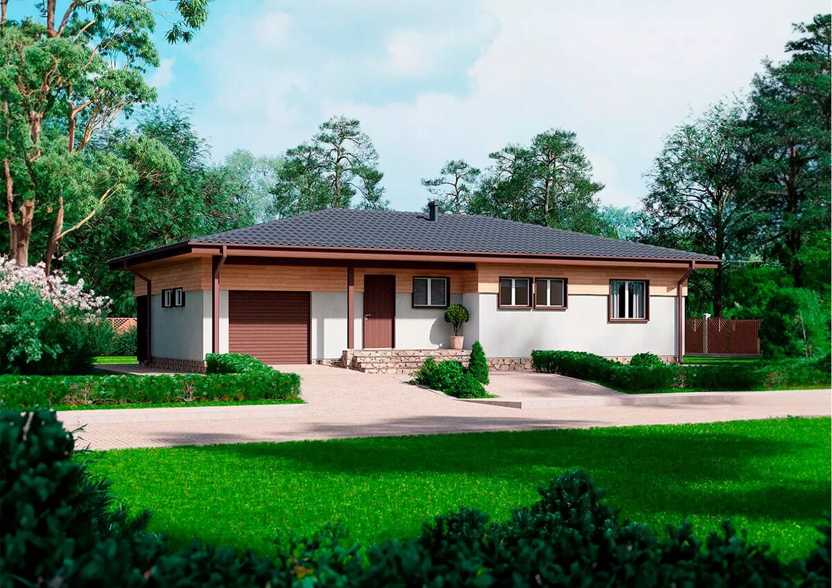 Проект дома «Бунгало-128»