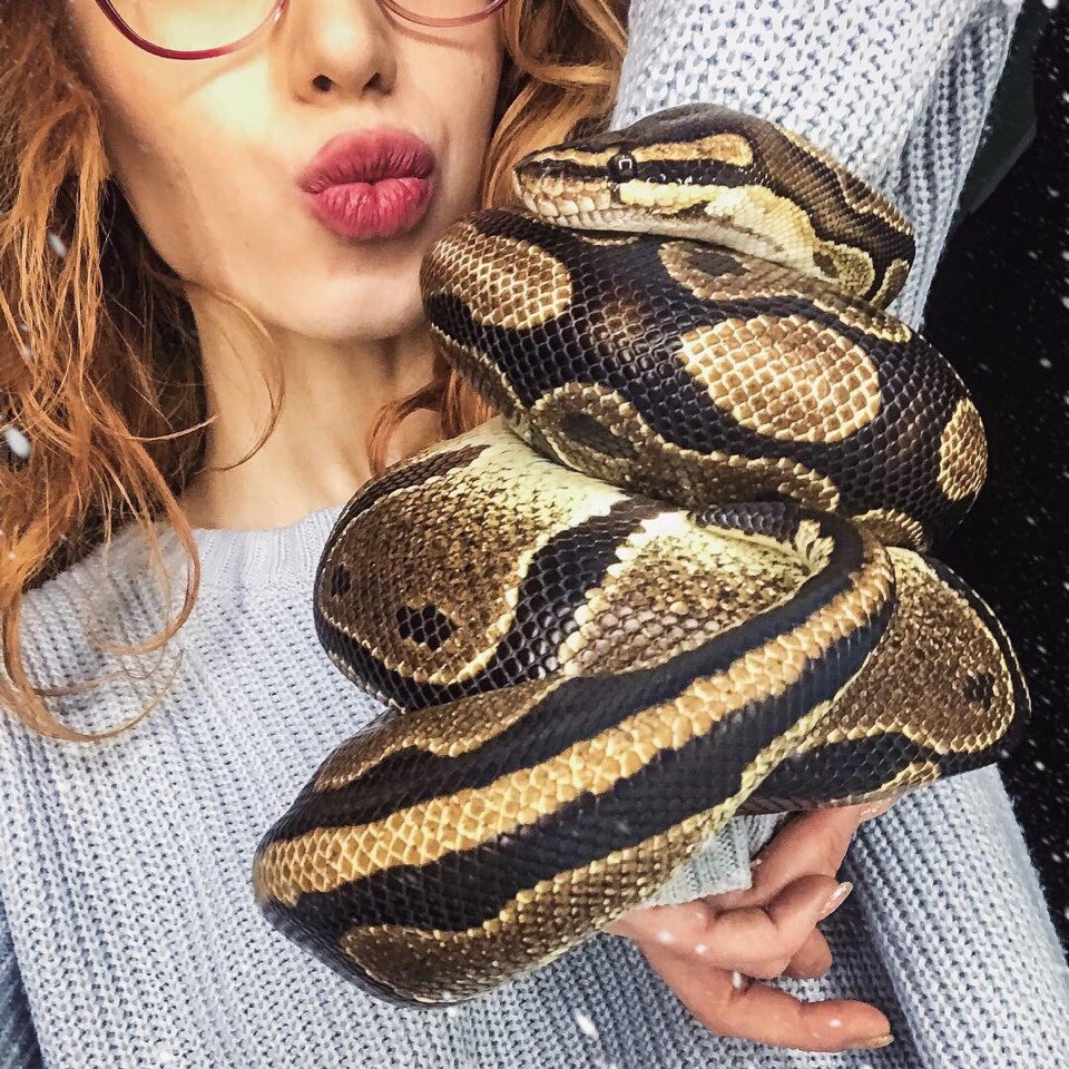 ни на что не намекаю 😂 просто фото со змеей с наших старых съемок
