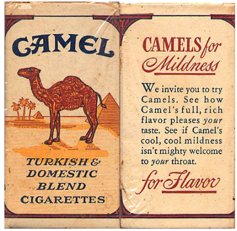 США, начало 1950-х годов. 4 штуки в выдвижной коробке и в целлофане. Производитель: R.J. Reynolds Tobacco Co. Владелец торговой марки: R.J. Reynolds Tobacco Co. Бесплатная (комплиментарная) упаковка, не продавалась.