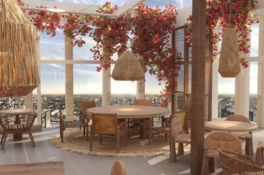 Интерьер ресторана «Крыша»