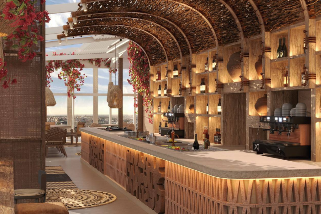 Интерьер ресторана «Крыша»