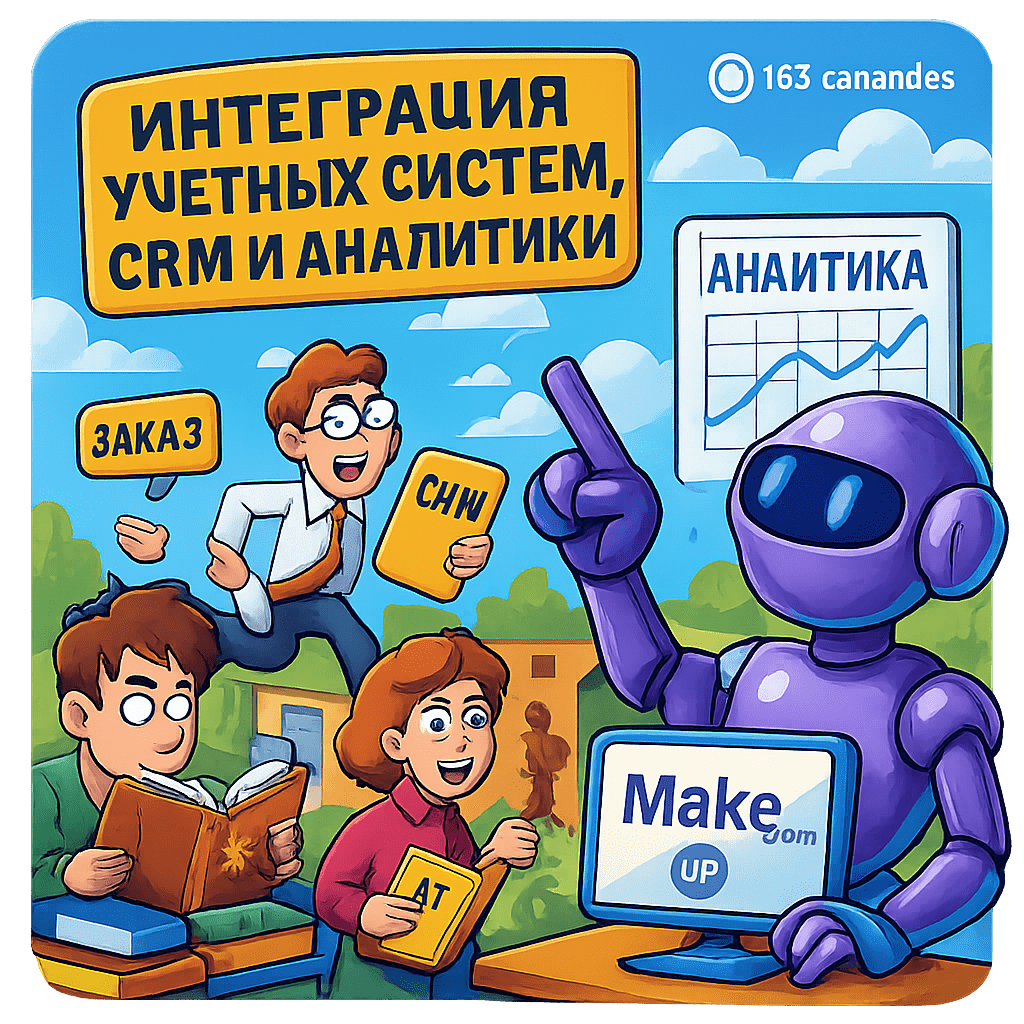    7 Уникальных Способов Интегрировать CRM и Учетные Системы с AI через Make.com Дмитрий Попов | Comandos.ai