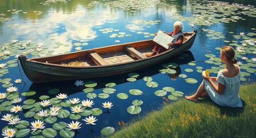 Северный Узел в Раке в 3-м доме в оппозиции с Нептуном: бесконечность в соседнем пруду с кувшинками