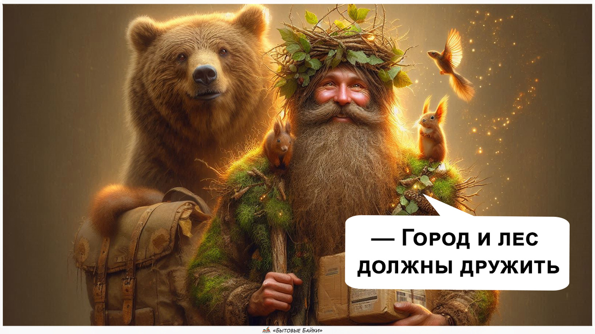 Леший устроился курьером - Рассказ