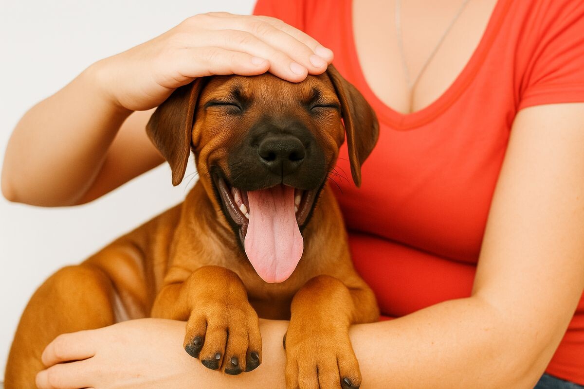 У собаки горячая голова