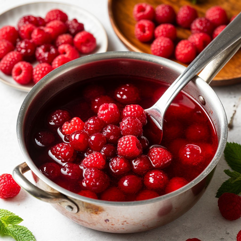 Малина с сахаром