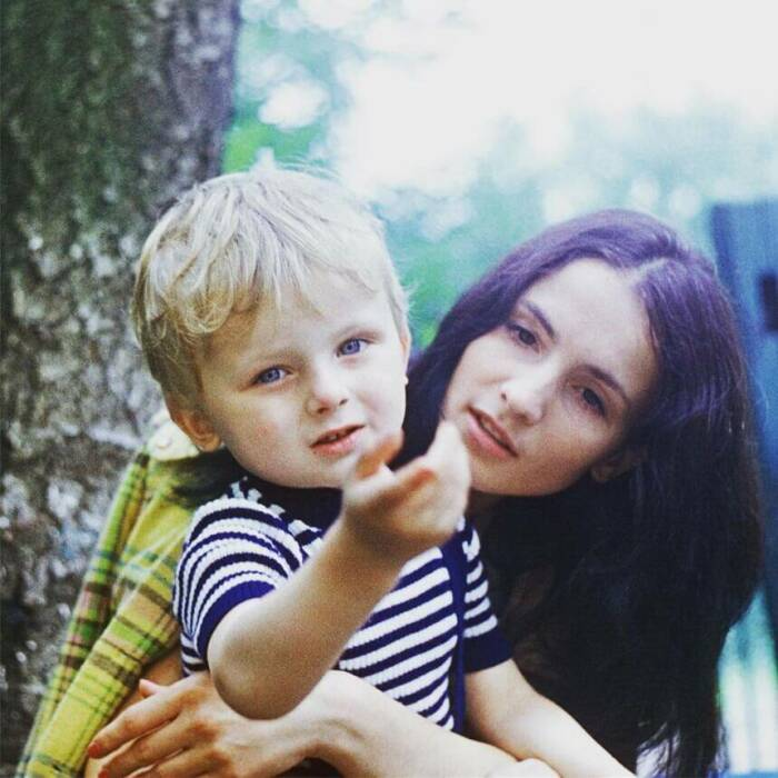 София Ротару с маленьким Русланом