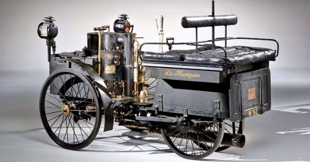 De Dion Bouton Et Trepardoux Dos-A-Dos Steam Runabout, 1884 года выпуска.