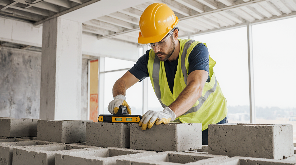 Возведение перегородок из блоков