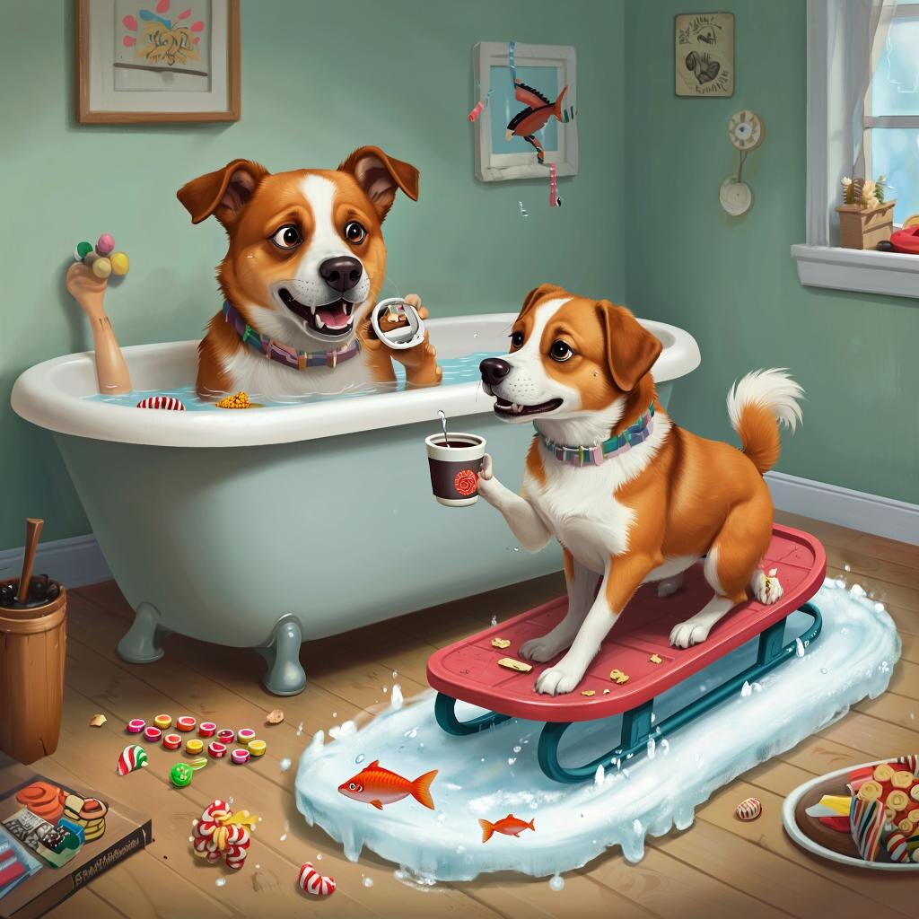 Такую иллюстрацию к этому стихотворению нарисовала нейросеть Kandinsky 4.1