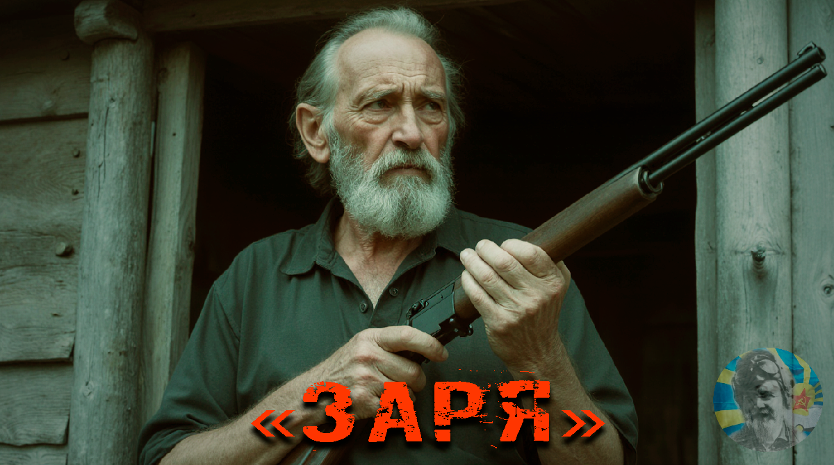 Калитка скрипнула. Из-за угла дома выглянул худощавый старик с ружьем.
— Кто таков? — крикнул он хриплым голосом. — Чего надо?