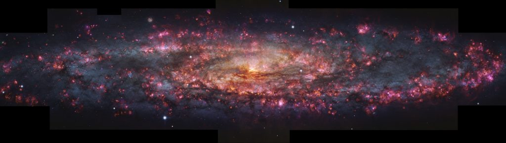 Сверхдетальный портрет галактики NGC 253, созданный Очень Большим телескопом ESA. Источник: ESO/E. Congiu et al.