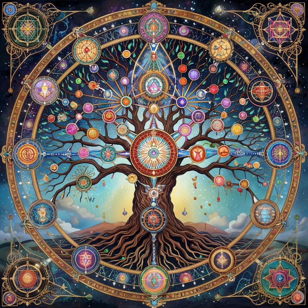 Древо. Иллюстрация сгенерирована нейросетью