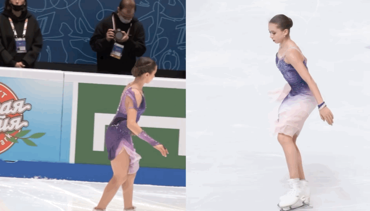 Тройной аксель / тройной лутц Камилы Валиевой