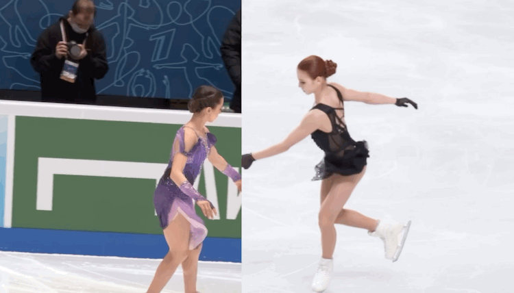 Тройной аксель Камилы Валиевой / четверной флип Александры Трусовой