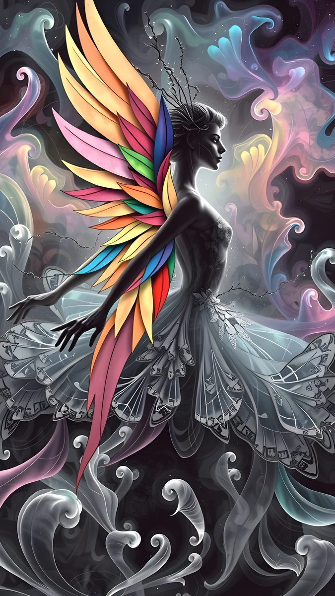 Моя душа. Иллюстрация создана с помощью нейросети Flux Schnell и программы Photoshop.