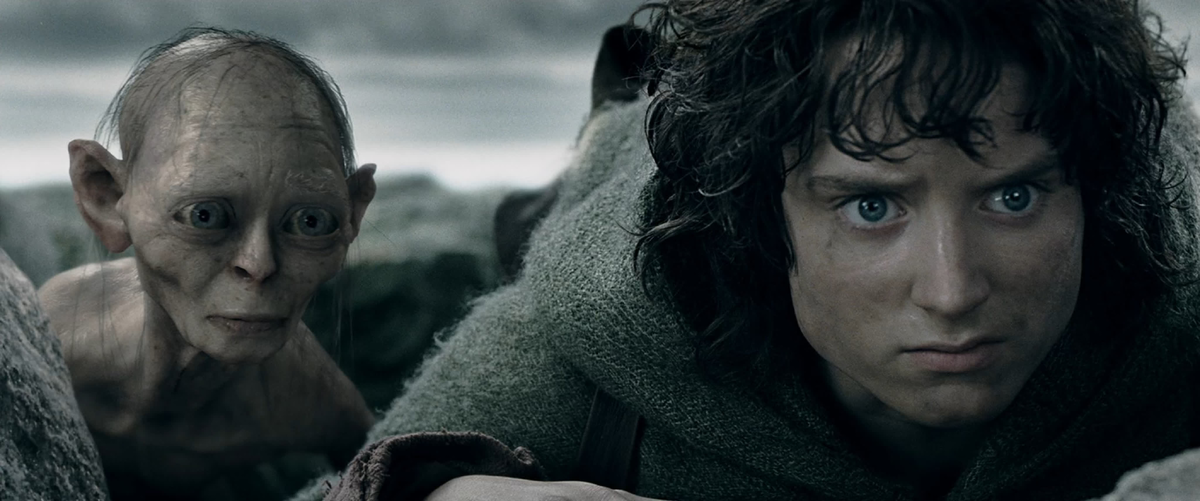 кадр из кинотрилогии "Властелин Колец" (2001-2003), снятой режиссёром Питером Джексоном