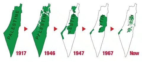 Территория Израиля и Палестины за все время. 