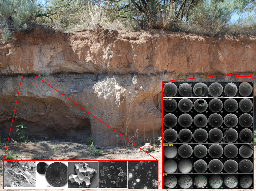 Широко распространенный осадочный слой, черный мат, который присутствует в более чем 60 местах по всей Северной Америке над слоем, содержащим свидетельства падения метеорита. Большое количество древесного угля и сажи свидетельствуют об интенсивных пожарах, вызванных этим столкновением. Firestone et al. 2007, LeCompte et al. 2012 & Firestone 2019.