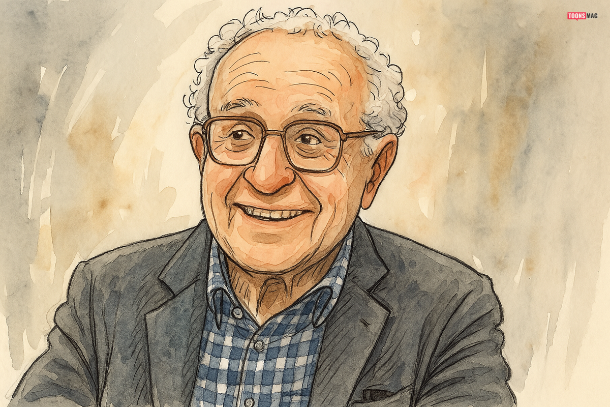 карикатурист Пэт Олифант (Pat Oliphant), автопротрет, источник toonsmag.com