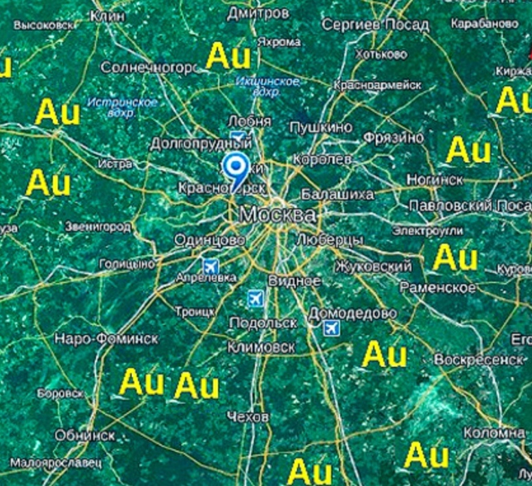 Фрагмент карты из интернета