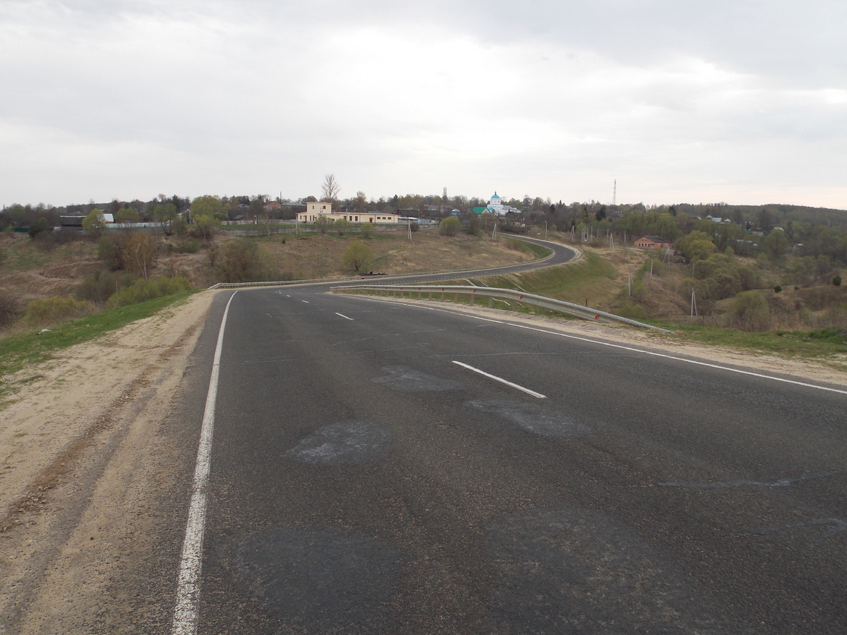Трасса Р-92 перед Чекалиным