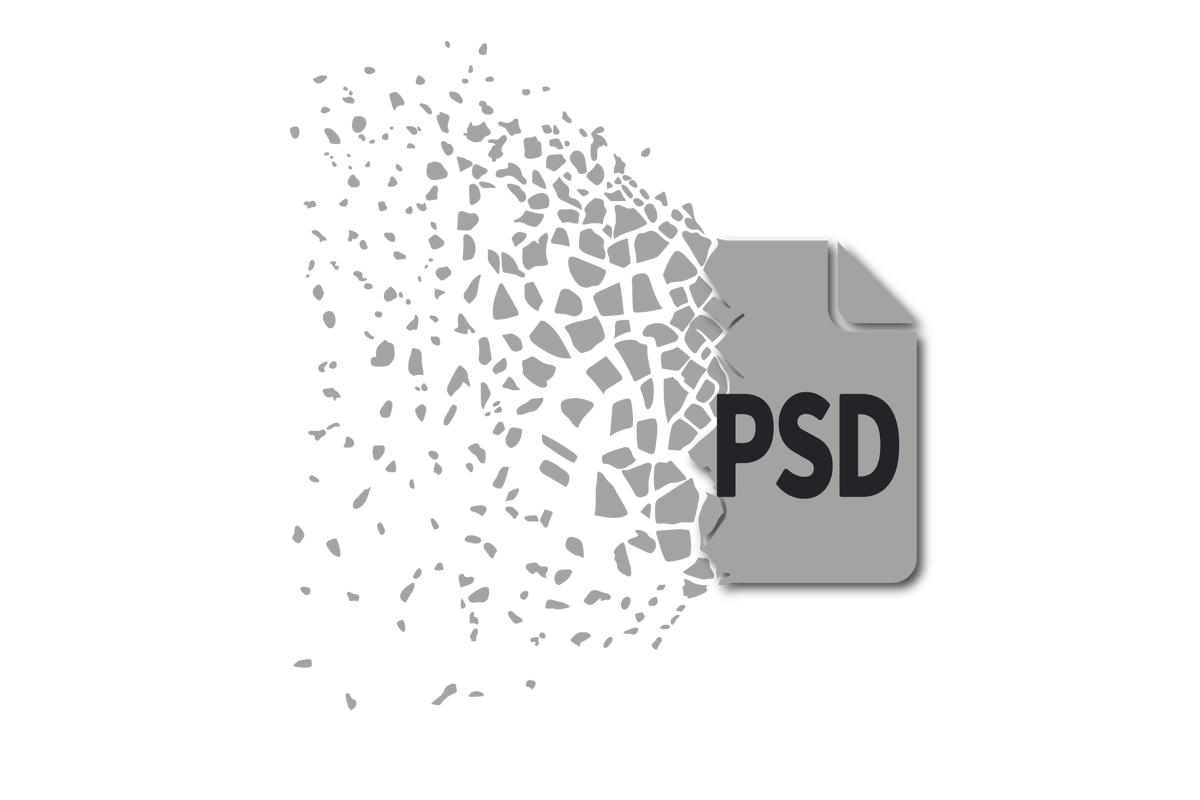 Поврежденный PSD-файл Photoshop