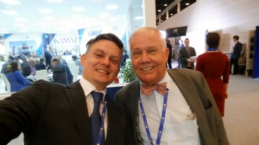 Со мной на фото Джим Роджерс — Американский инвестор, путешественник, писатель.