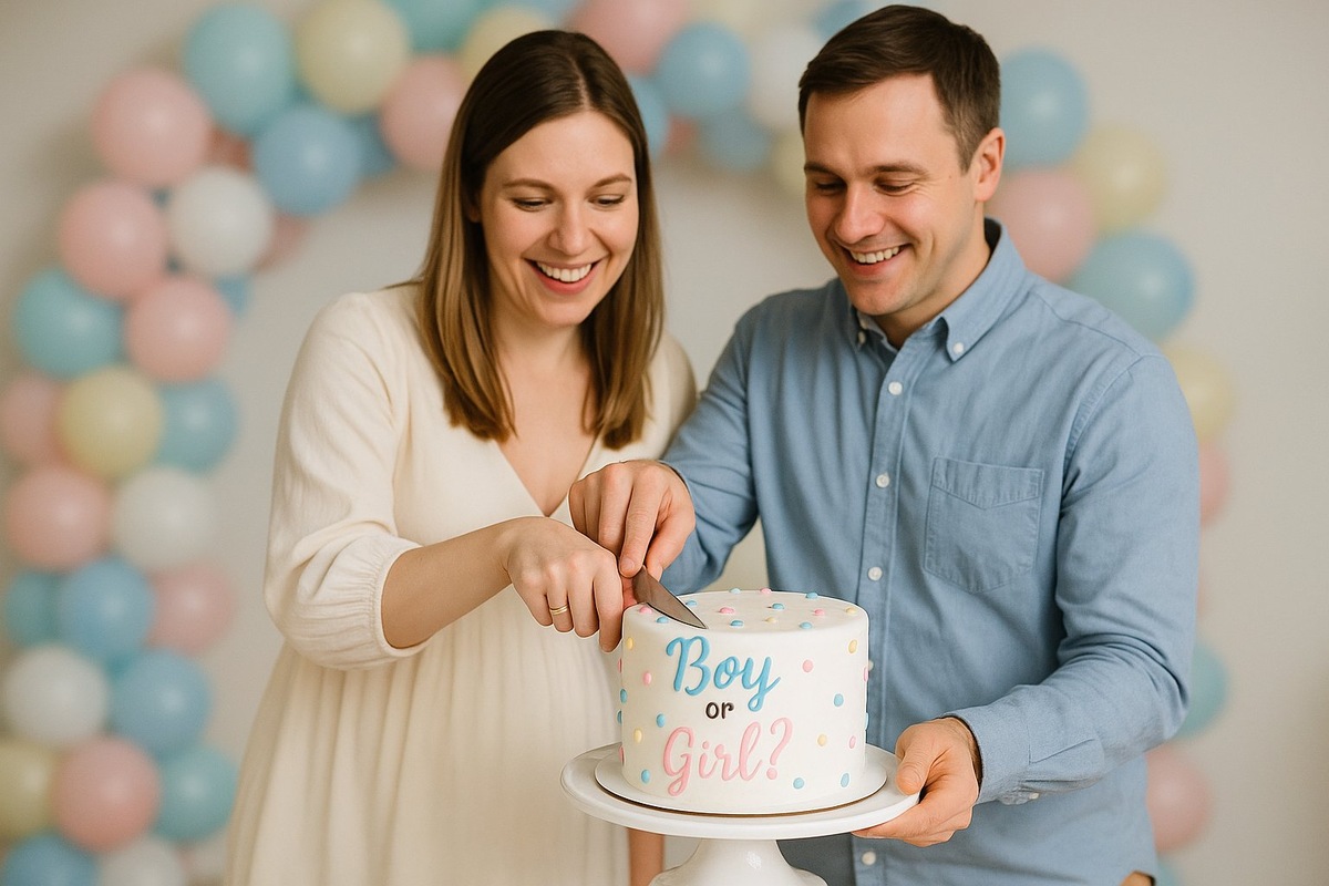 Торт-сюрприз на гендер-пати