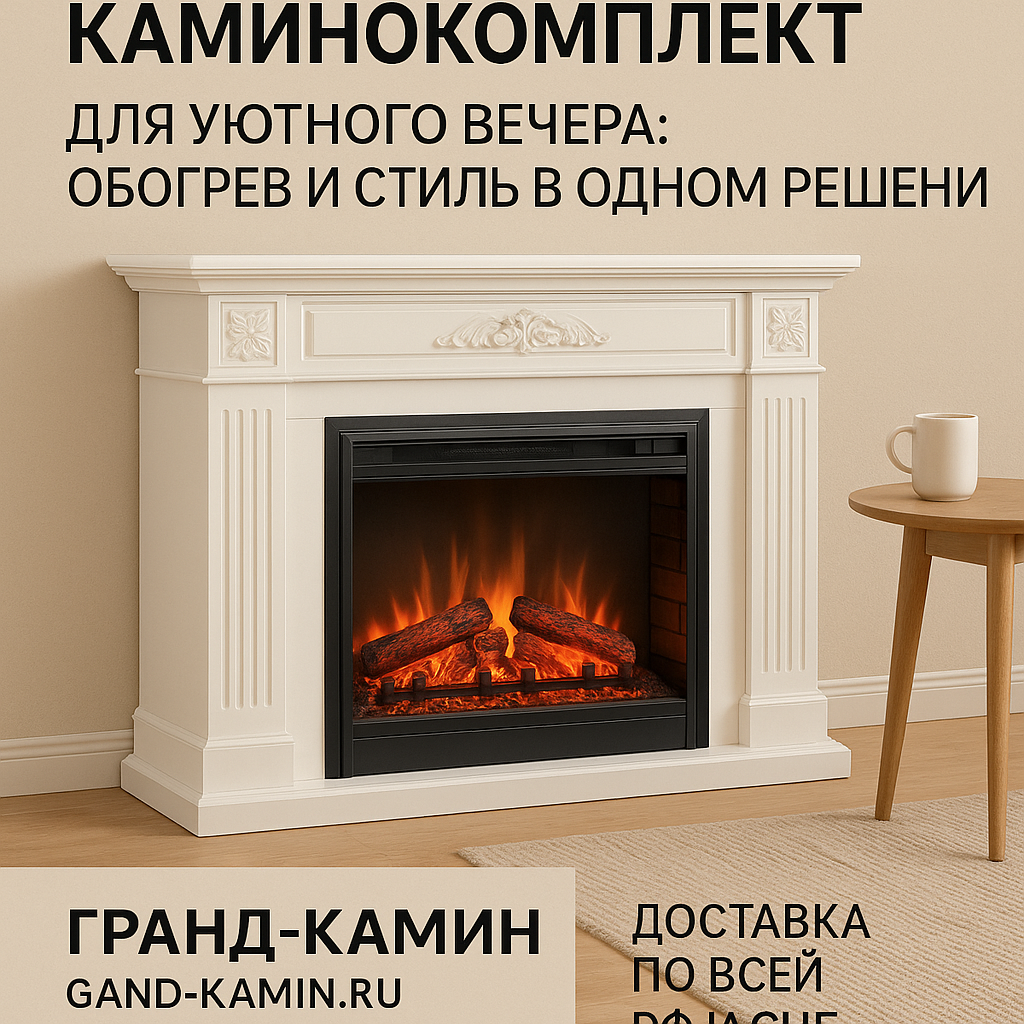   Как выбрать идеальный каминокомплект для уютного вечера: обогрев и стиль в одном решении Kamin
