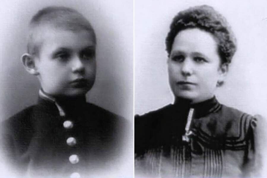 В детстве с мамой