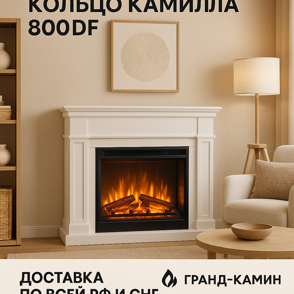    Преобразите свой дом с каминокомплектом Кольцо Камилла 800DF: уют, стиль и эффективность в одном решении Kamin