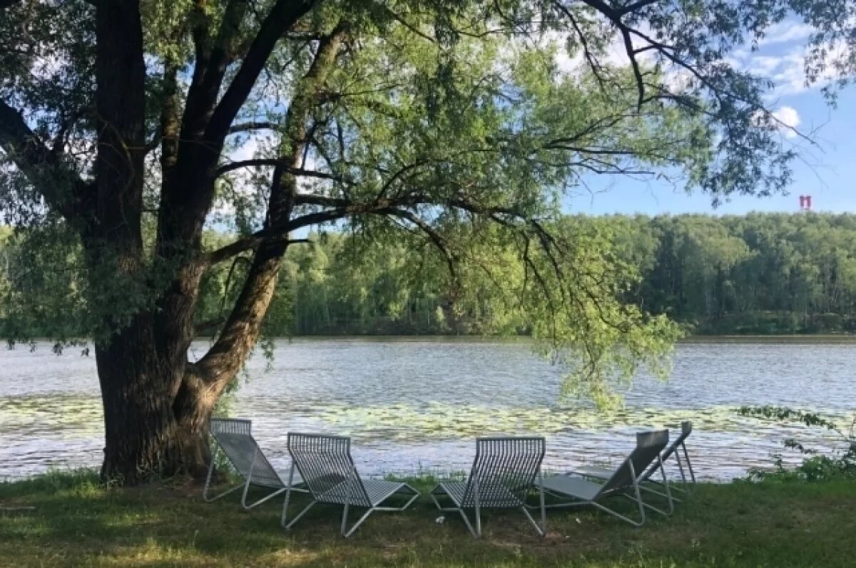    Обновлённый пляж в Серебряному бору.