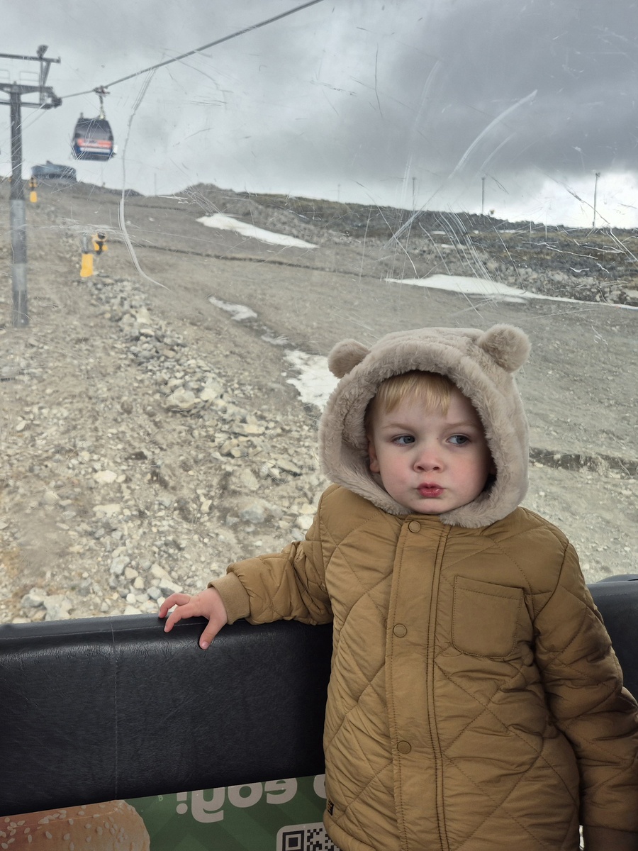 Вип гость в кабинке подъёмника