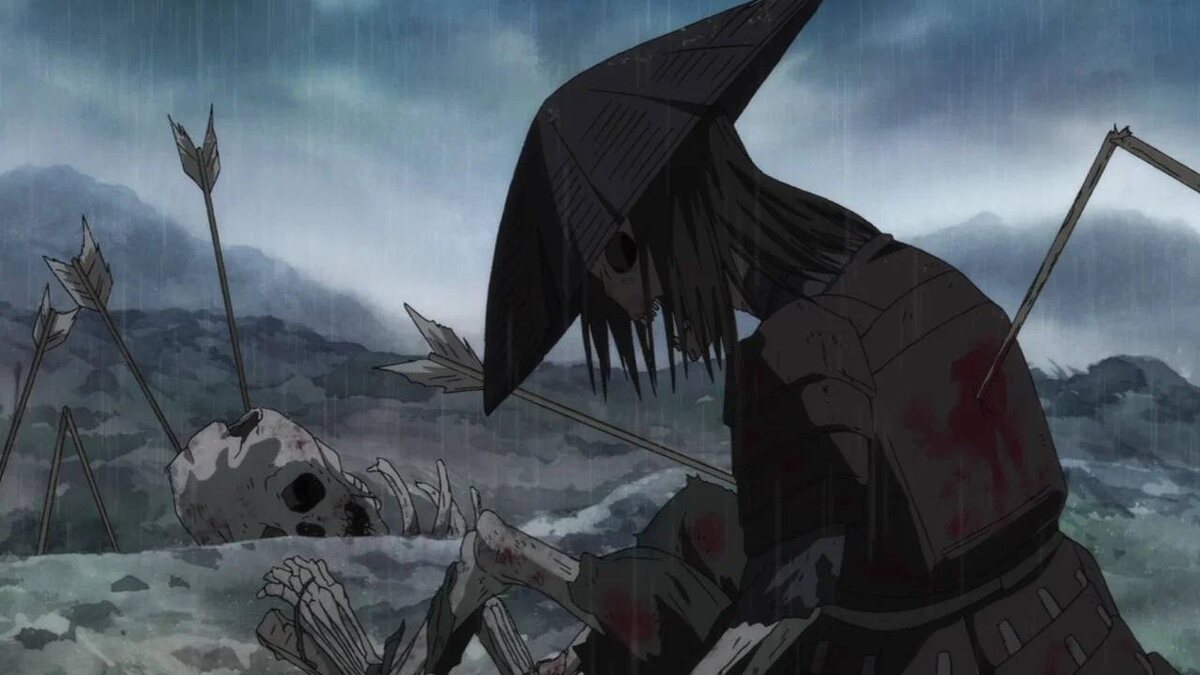 Кадр из аниме «Дороро» 2019