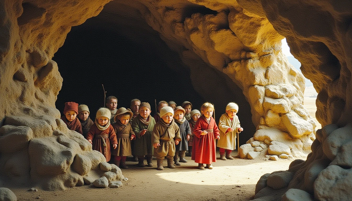 Согласно легенде, монах видел подземных жителей.