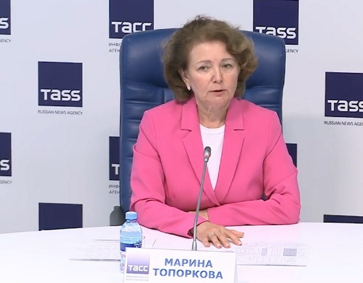     руководитель Городского центра лечения клещевых инфекций Марина Топоркова / фото: принтскрин видео ТАСС-Урал