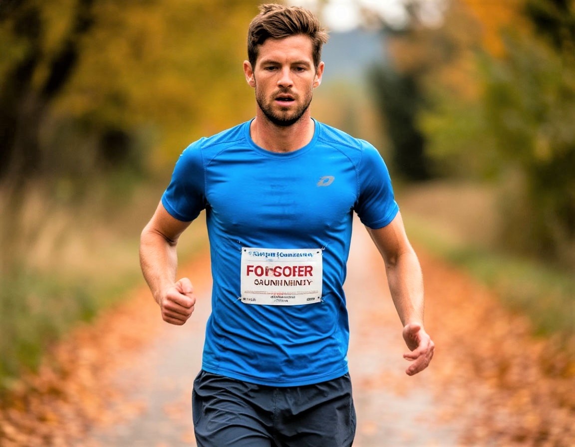 Сосредоточенный спортсмен, иллюстрация ИИ Шедеврум