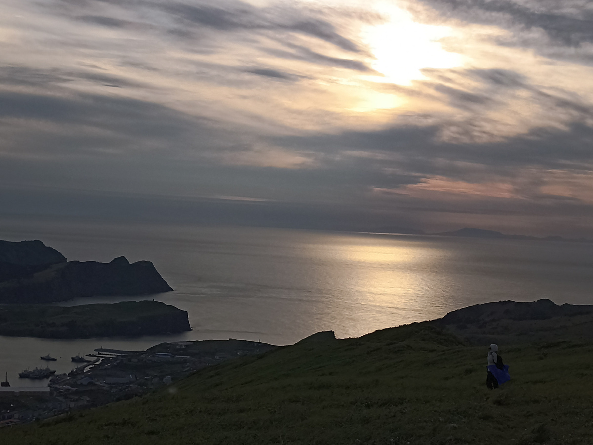 Вид с горы Шикотан