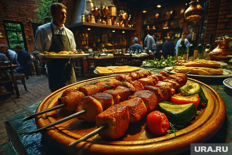 Обед в одном из ресторанов на ПМЭФ стоил 12 тысяч рублей
Фото: Создано в Midjourney © URA.RU