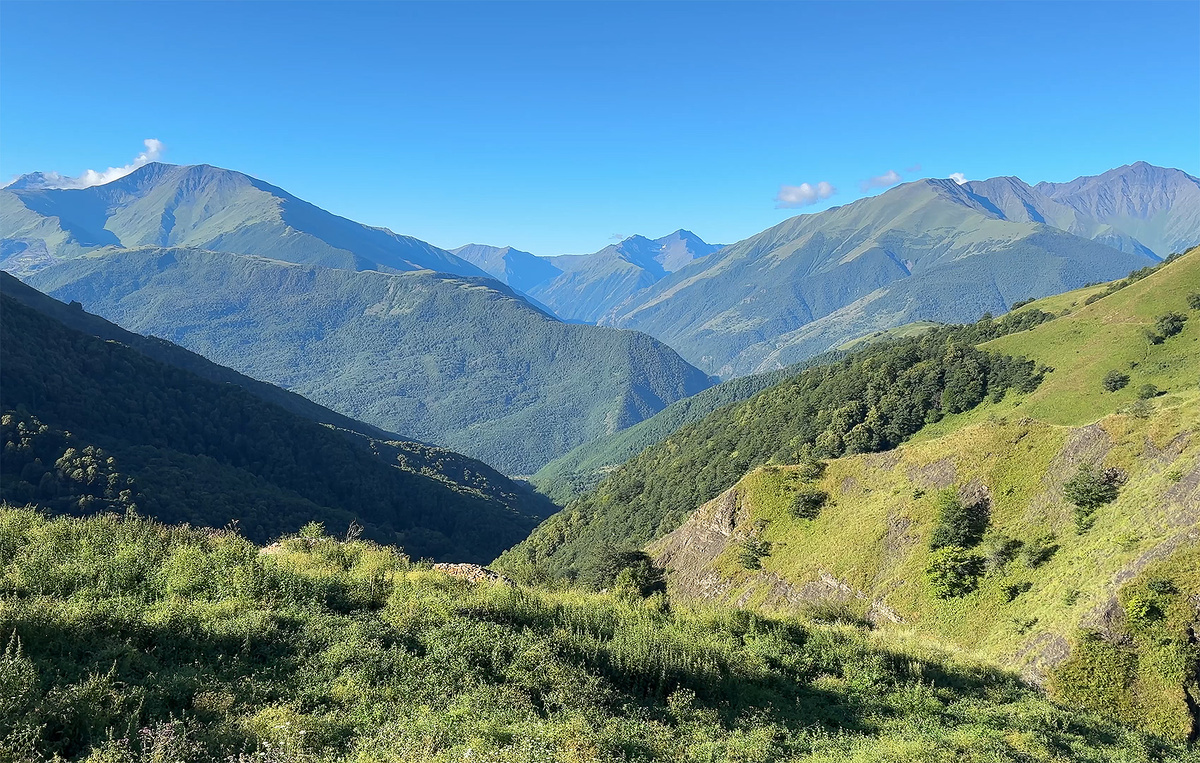 Утренний пейзаж с места ночёвки