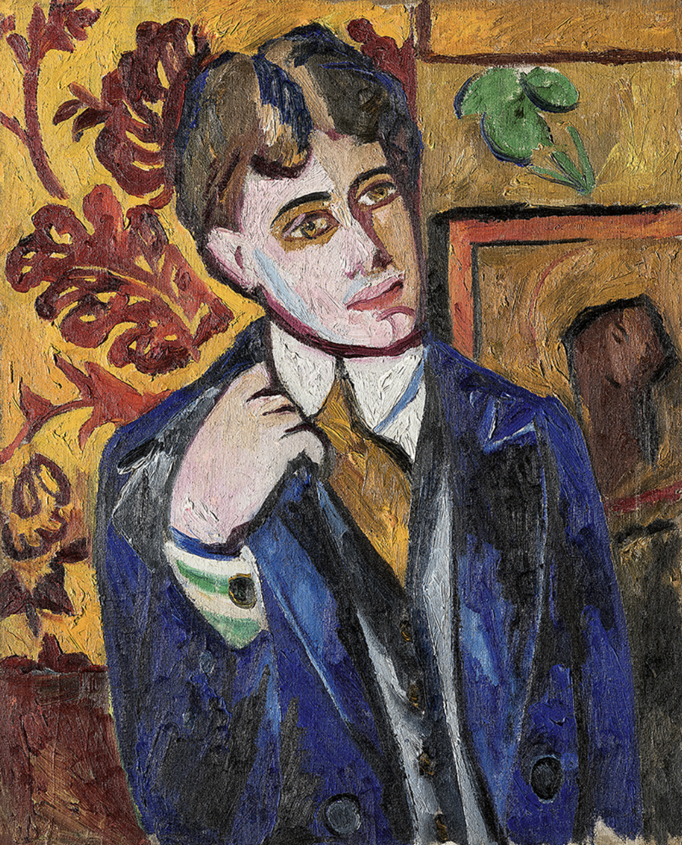     Наталия Гончарова. Портрет Мака, 1910