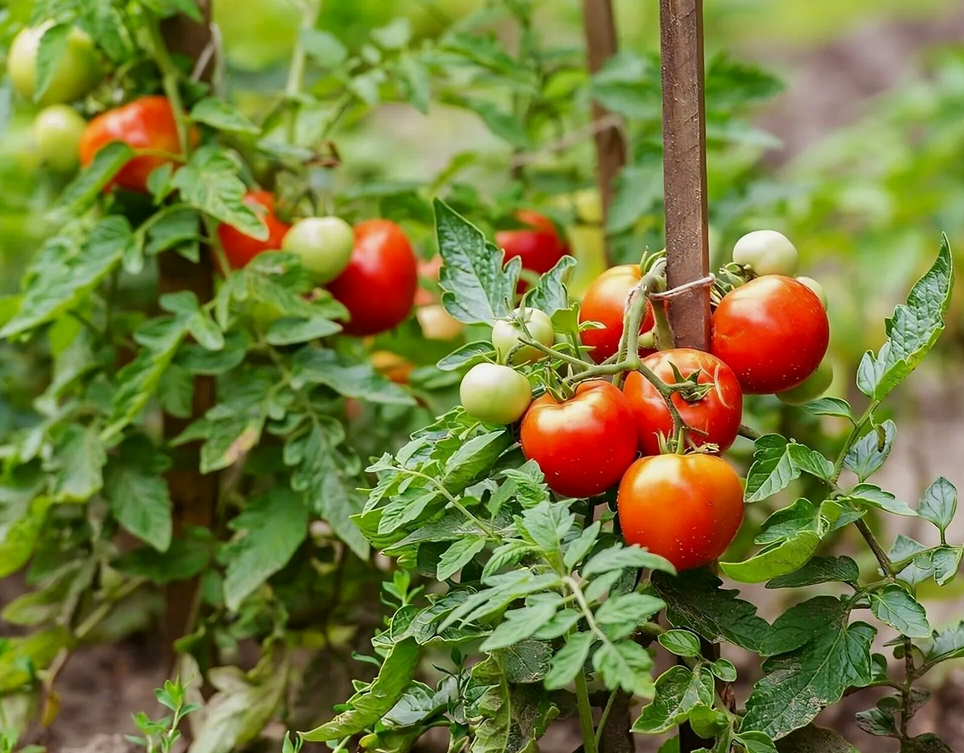 Грядка томатов