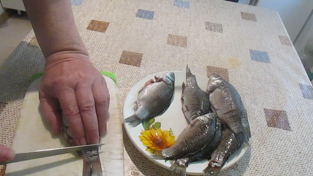 Надрезка спинки.