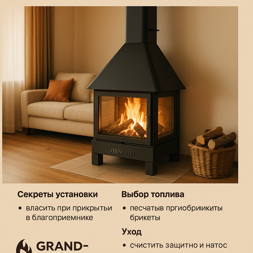    Как создать идеальный уют с камином Тотем 700: секреты установки, выбора топлива и ухода Kamin