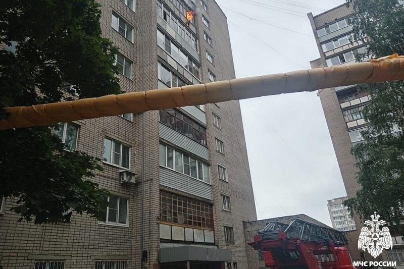    Пожар случился 18 июня около 16 часов в доме № 7 на улице Архангельской.