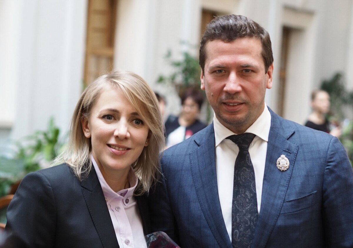 Андрей Мерзликин с женой